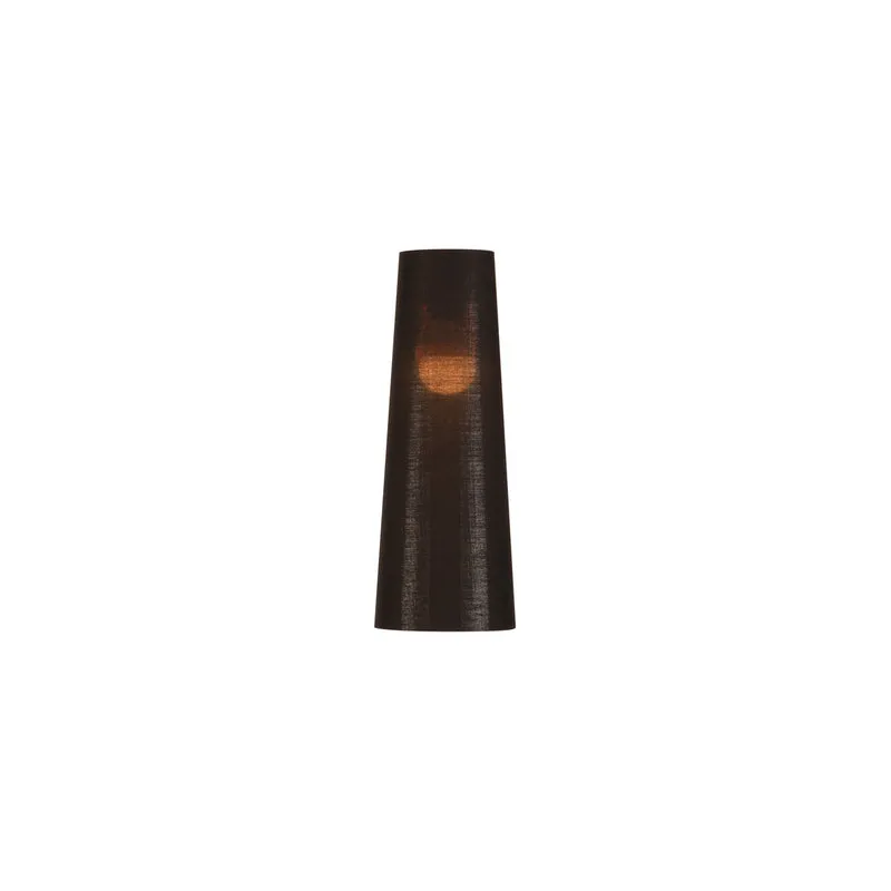 SLV FENDA, Leuchtenschirm, konisch, schwarz/kupfer, Ø/H 15/40 cm