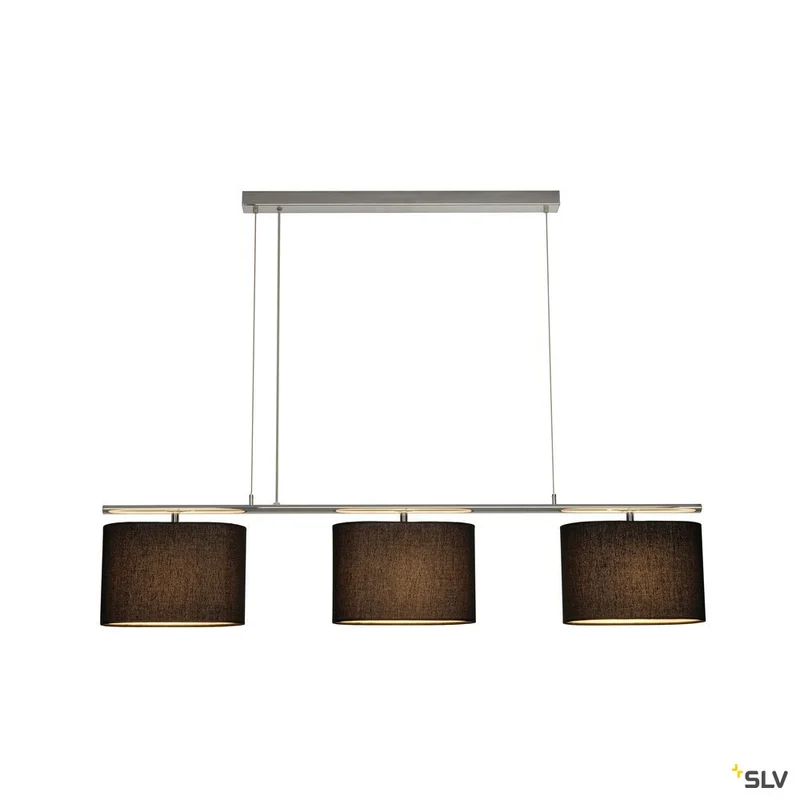 SLV TRIADEM Pendelleuchte, schwarz, 3xE27