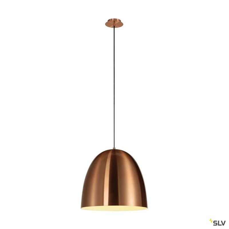 SLV PARA CONE 40 Pendelleuchte, rund, kupferfarben/gebürstet, E27, max. 60W