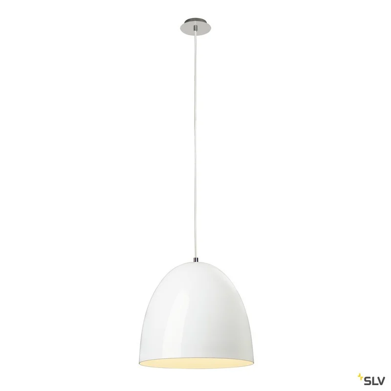 SLV PARA CONE 40 Pendelleuchte, rund, weiss, E27, max. 60W