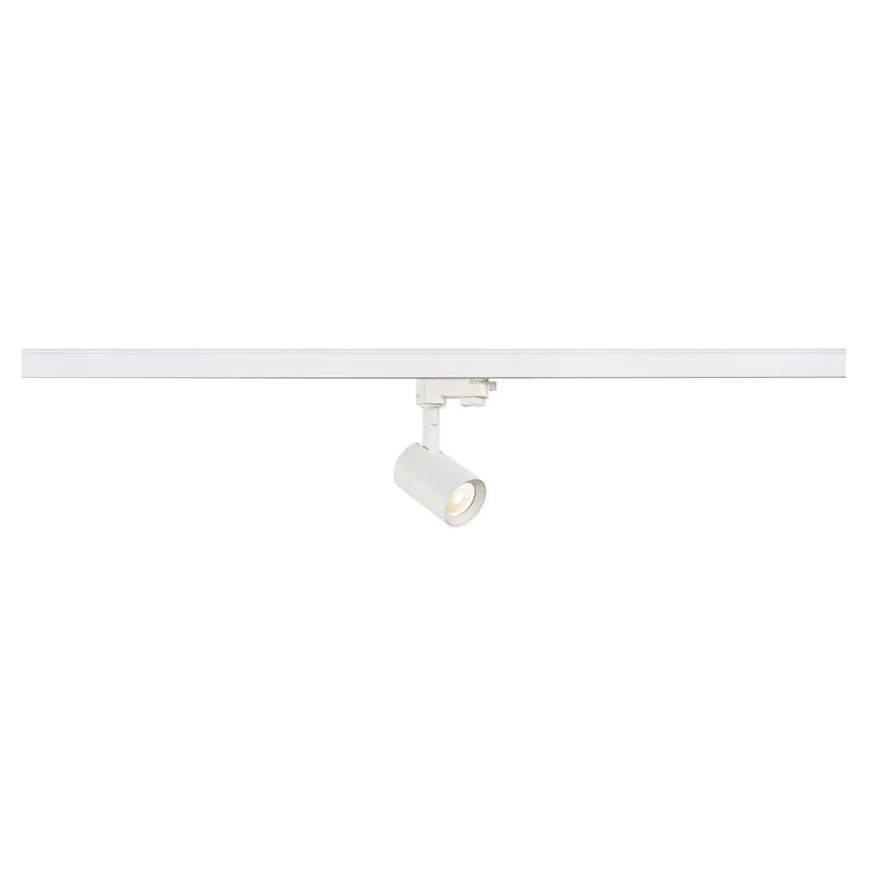 SLV DEBASTO 7W LED COB SPOT, rund, mattweiss, 3.000K, inkl. 3P.-Adapter