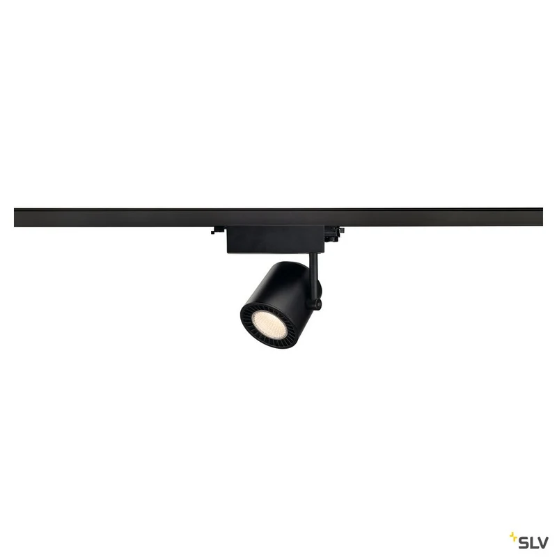 SLV SUPROS TRACK 3000 Spot, schwarz, 4000lm 3000K SLM, 60° Reflektor, inkl. 3P.-Adapter