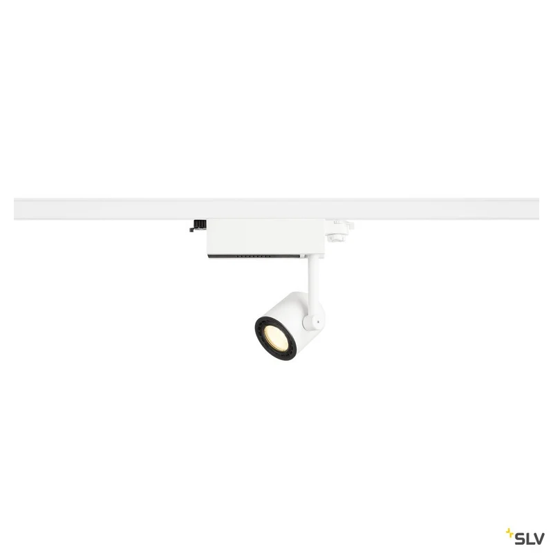 SLV SUPROS 78 Track LED, rund, weiss, 3000K, 60° Linse, inkl. 3P.-Adapter