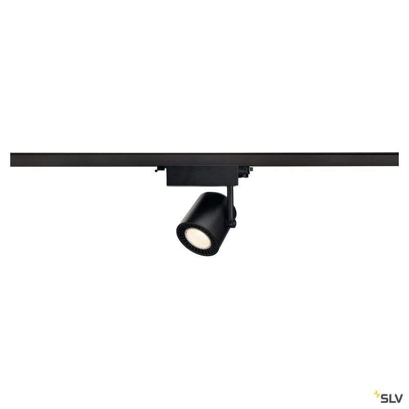 SLV SUPROS TRACK 3000 Spot, schwarz, 3000lm 3000K SLM, 60° Reflektor, inkl. 3P.-Adapter
