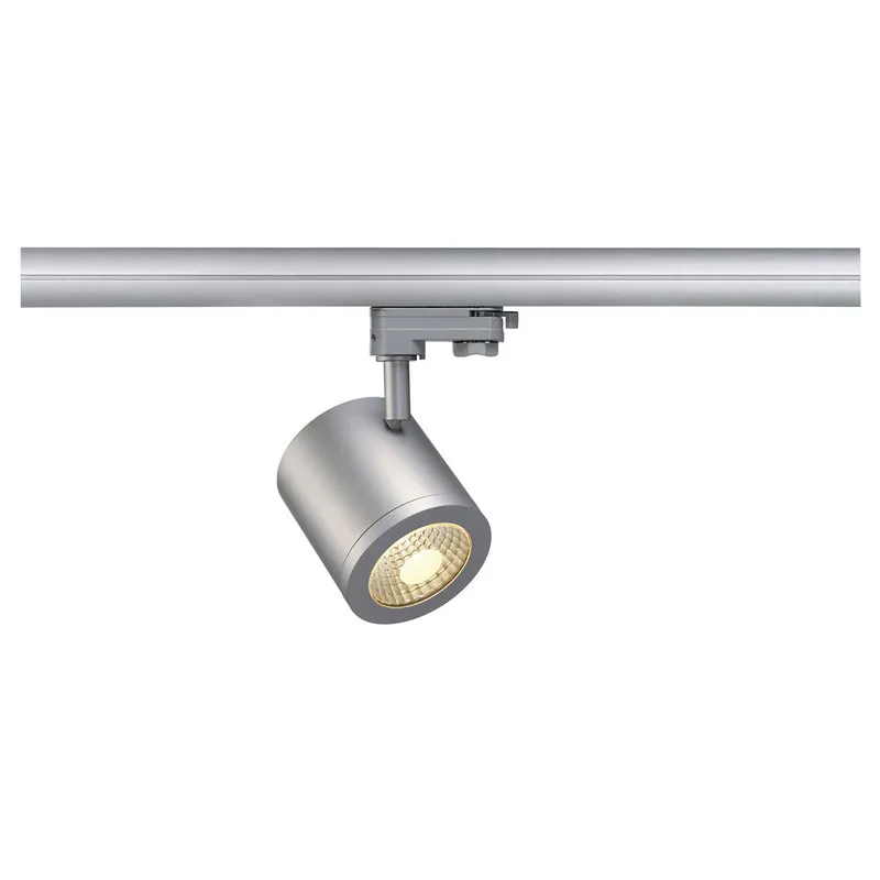 SLV ENOLA_C 9 Spot, rund, silbergrau, 9W, 3000K, 35°, inkl. 3P.-Adapter