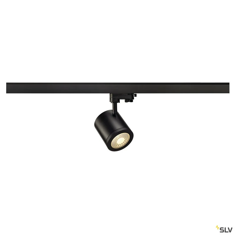 SLV ENOLA_C 9 Spot, rund, schwarz, 9W, 3000K, 35°, inkl. 3P.-Adapter