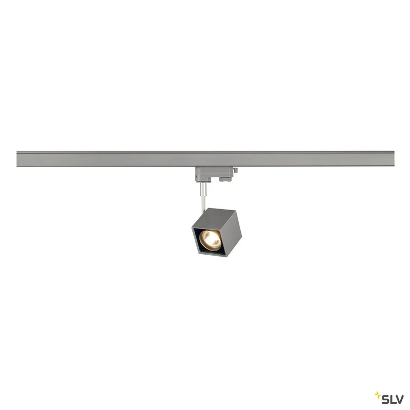 SLV ALTRA DICE Spot, eckig, silbergrau/schwarz, GU10, max. 50W, inkl. 3P.-Adapter