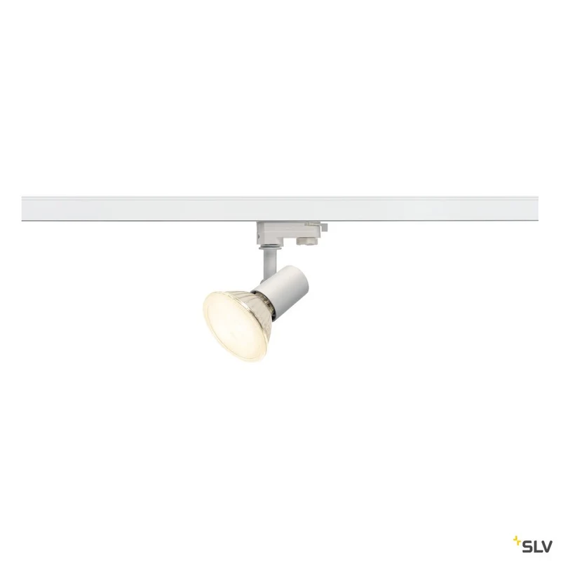 SLV E27 SPOT, weiss, max. 75W inkl. 3P.-Adapter