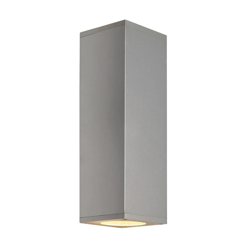 SLV THEO UP/DOWN Wandleuchte, eckig, silbergrau, 2xGU10, max. 2x50W