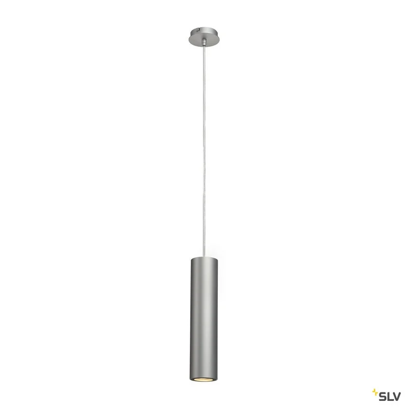 SLV ENOLA_B Pendelleuchte, PD-1, silbergrau/schwarz, GU10, max. 50W