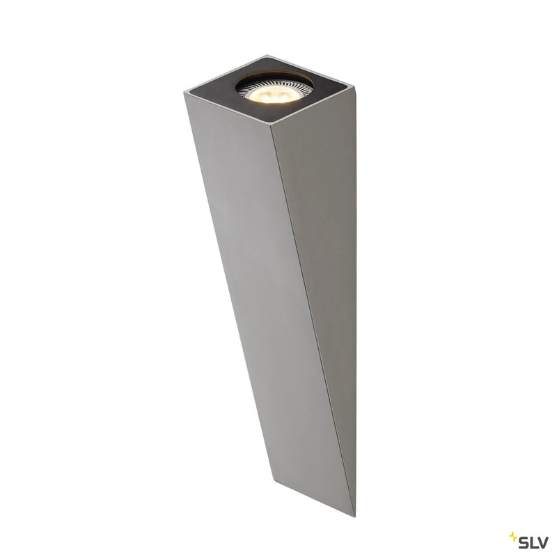 SLV ALTRA DICE Wandleuchte, WL-2, silbergrau, GU10, max. 50W