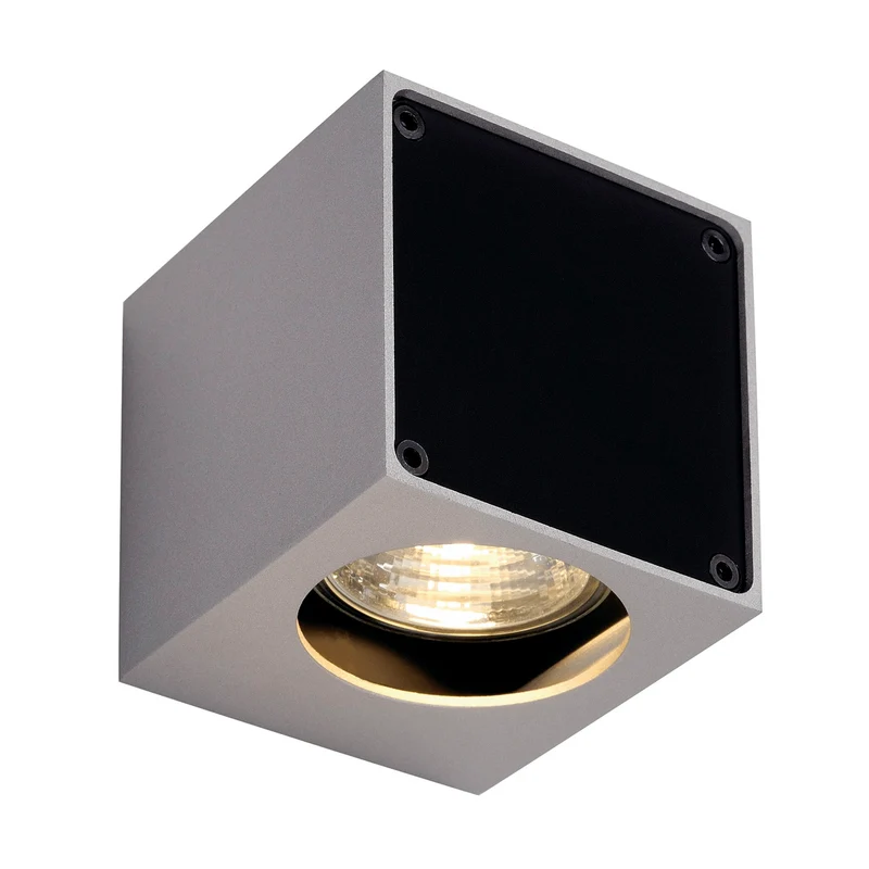 SLV Wandleuchte ALTRA DICE WL-1 eckig gr/sw GU10 35W