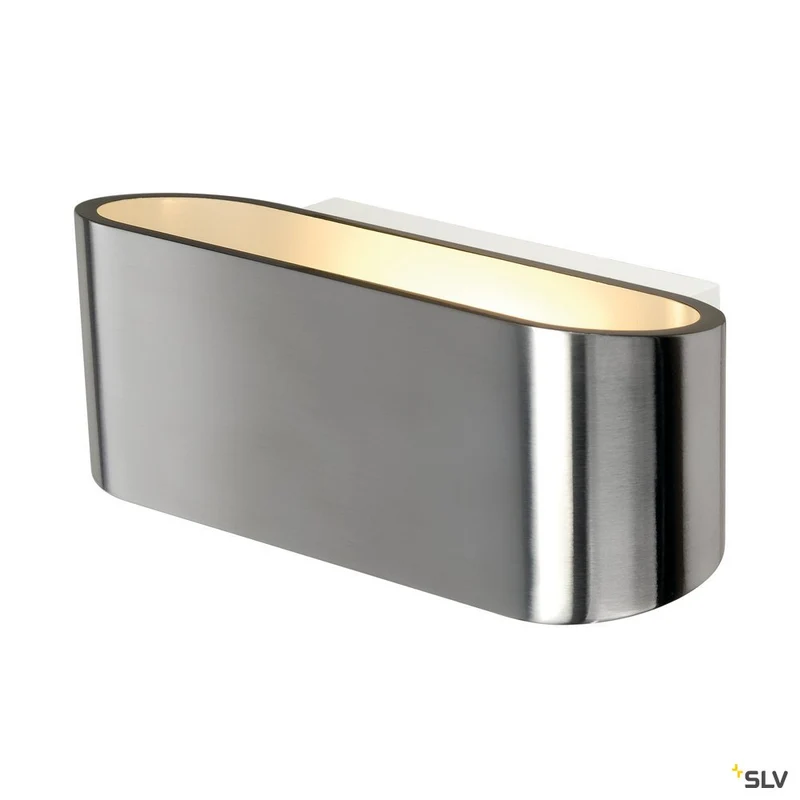 SLV OSSA R7s Wandleuchte, oval, alu brushed, R7s 78mm, max. 100W, up/down