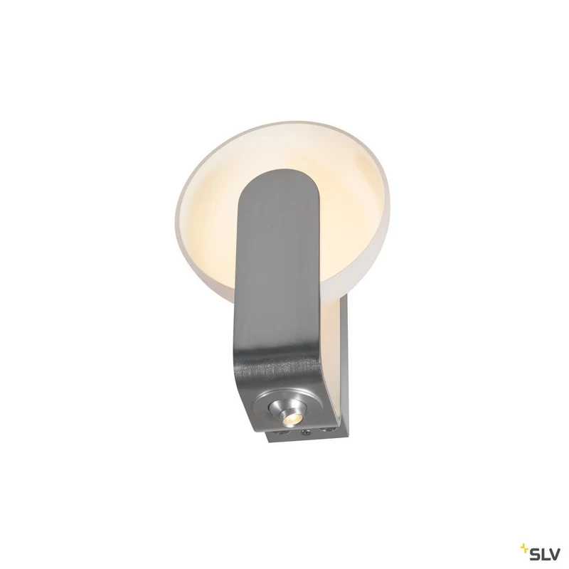 SLV Mod. 86 LED, Wandleuchte, weiss/ silber, mit LEDSPOT