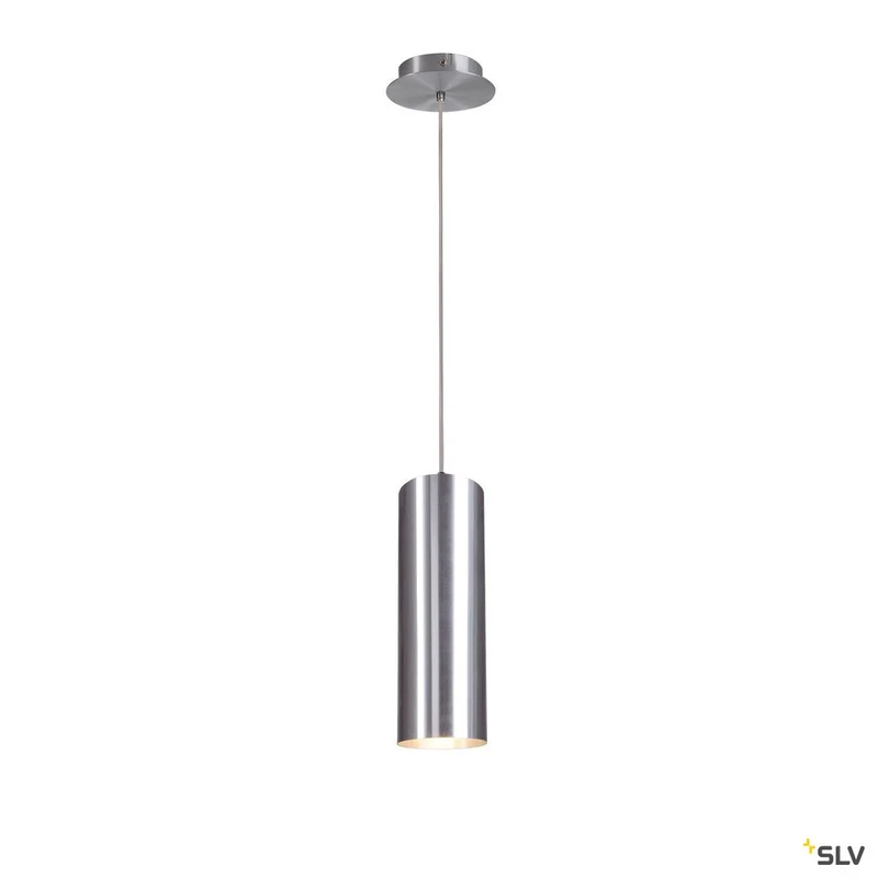 SLV ENOLA Pendelleuchte, rund, alu brushed, E27, max. 60W