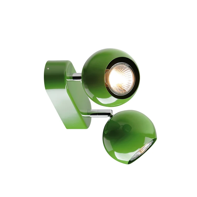SLV LIGHT EYE 2 GU10 Wand- und Deckenleuchte, farngrün, GU10, max. 2x50W