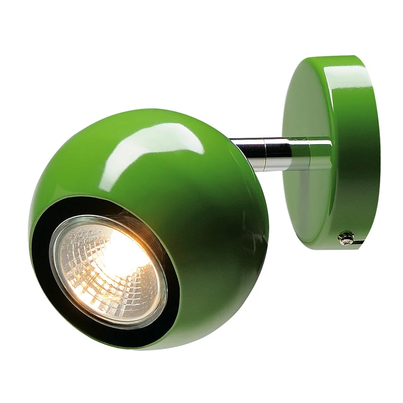 SLV LIGHT EYE 1 GU10 Wand- und Deckenleuchte, farngrün, GU10, max. 50W