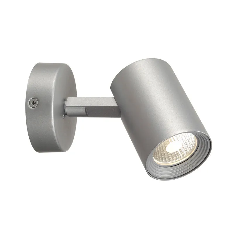 SLV DEBASTO Deckenleuchte, single, 8W, 3000K, silbergrau