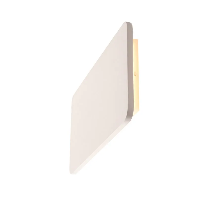 SLV PLASTRA, Wandleuchte, LED, 3000K, rechteckig, weißer Gips, L/B 60/30cm