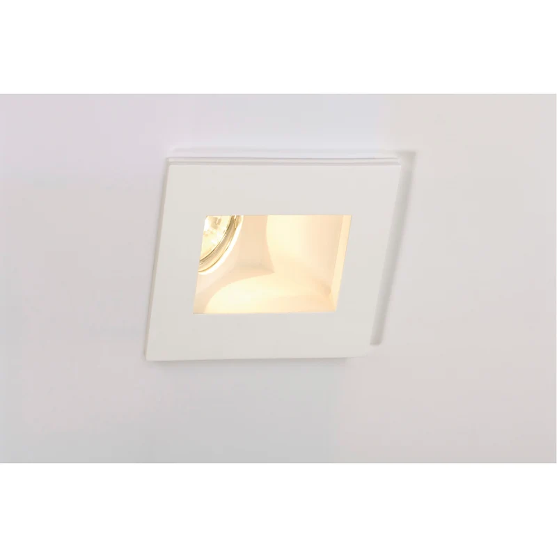 SLV PLASTRA Downlight, GU10, in- direkt, eckig, weisser Gips