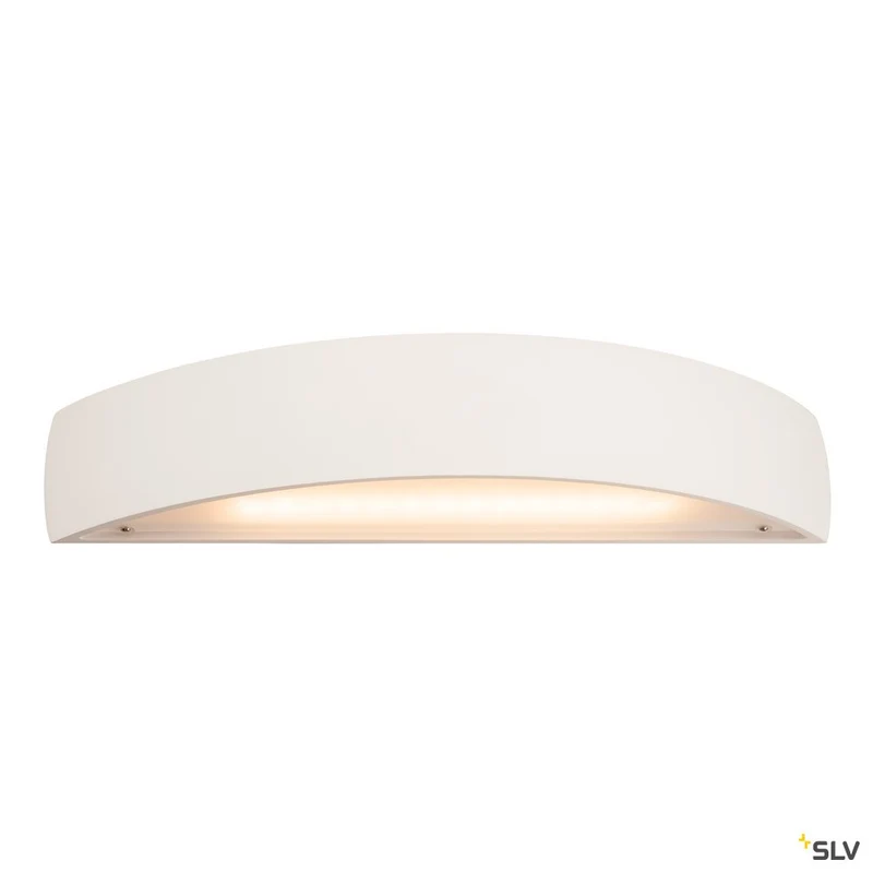 SLV PLASTRA, Wandleuchte, LED, 3000K, gewölbt, up/down, weißer Gips, dimmbar