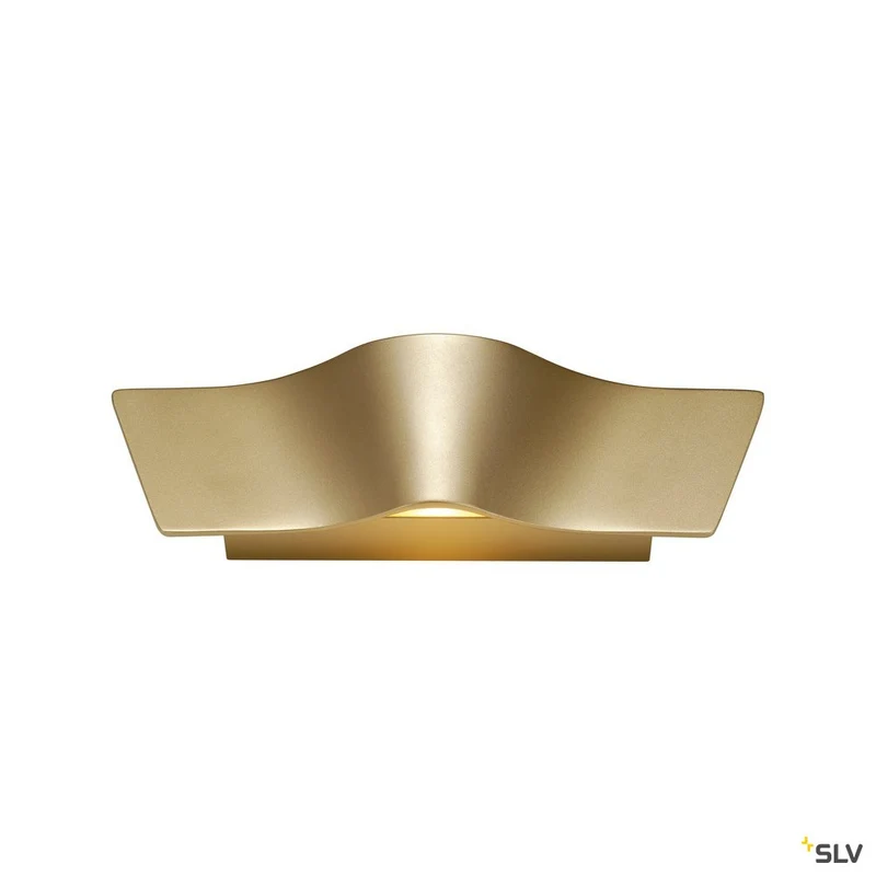 SLV WAVE WALL Wandleuchte, messing, 2x4,5W LED, 3000K