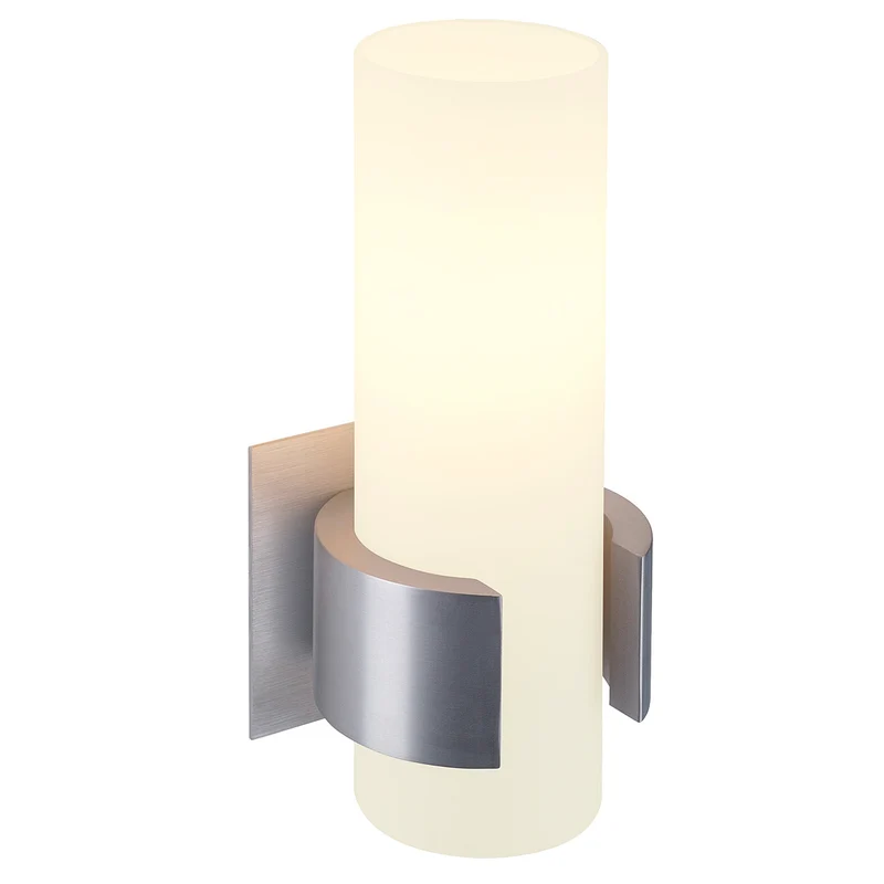 SLV DENA I Wandleuchte, alu brushed, Glas teil- satiniert, E14, max. 40W