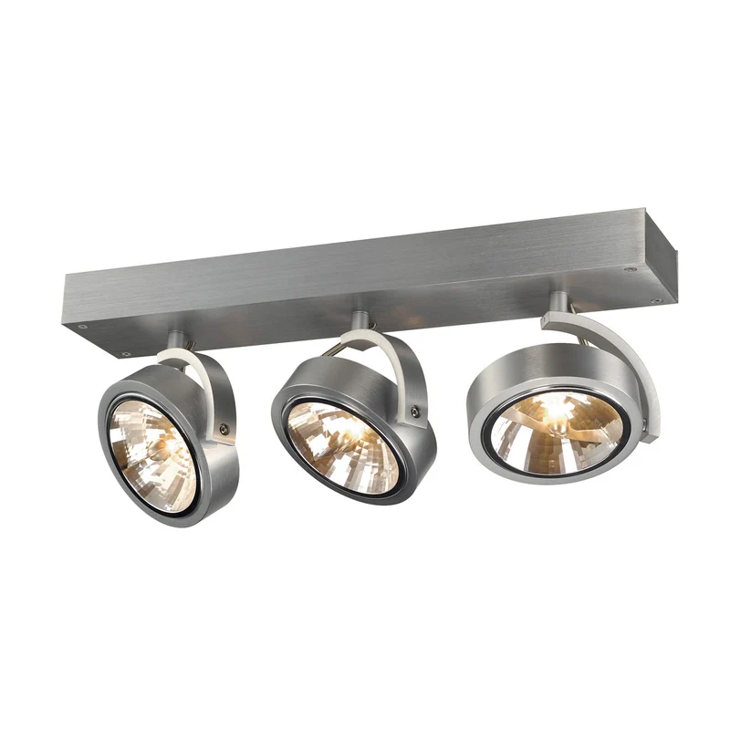SLV KALU 3 Wand- und Deckenleuchte alu gebürstet, 3xQRB111, max. 50W