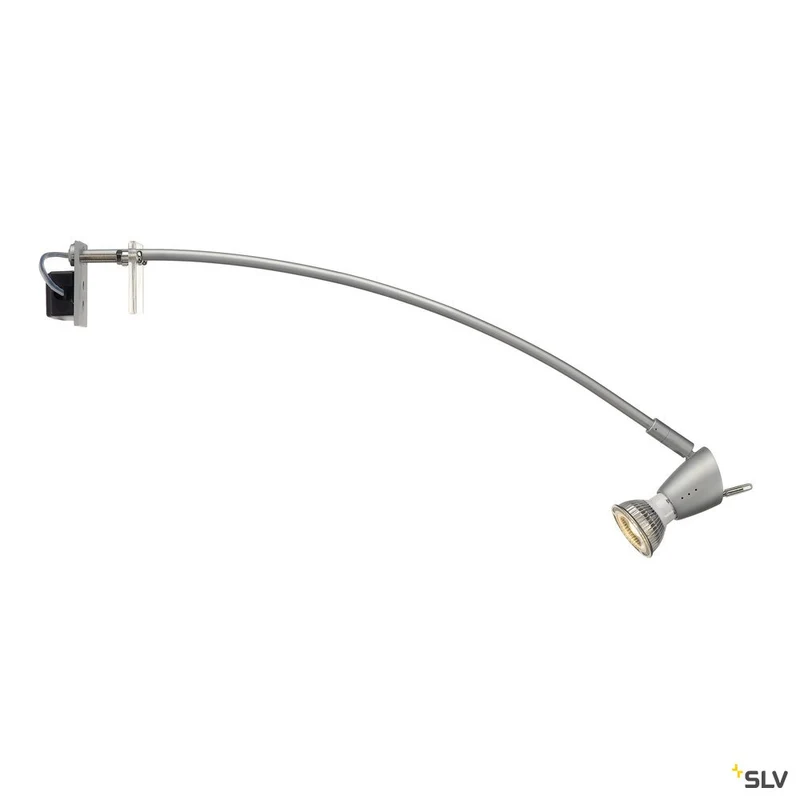 SLV FILI Displayleuchte, silber- grau, GU10, max. 75W, mit Klemme
