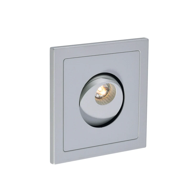 SLV PHO Wandleuchte, silbergrau, 1W LED, 3000K