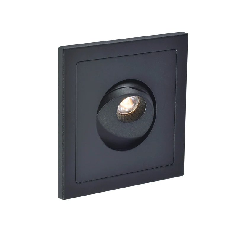 SLV PHO Wandleuchte, mattschwarz, 1W LED, 3000K