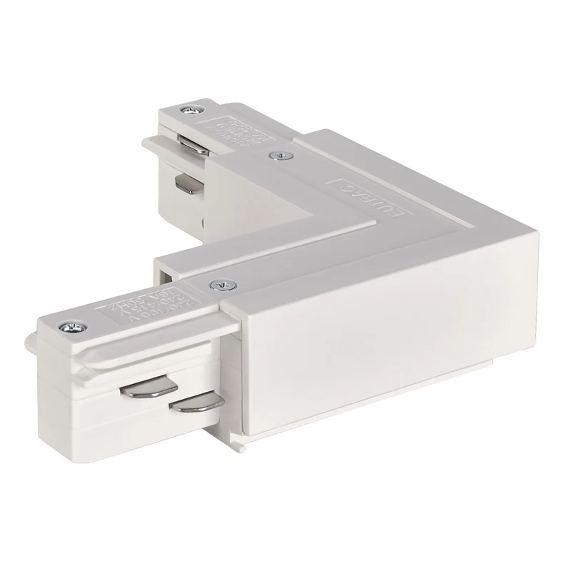SLV EUTRAC L-Verbinder Erde innen, weiss