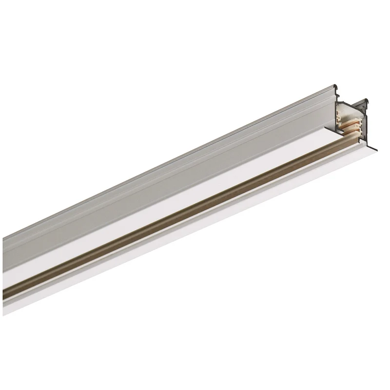 SLV EUTRAC 3-Phasen Einbauschiene, weiss, 2m
