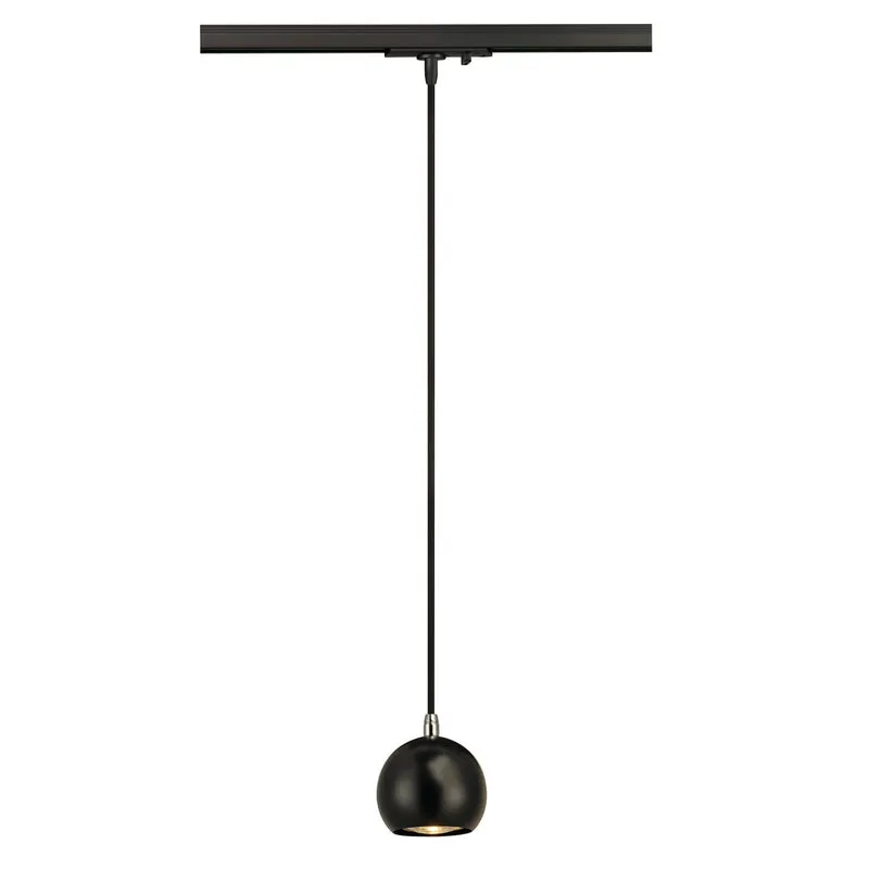 SLV LIGHT EYE Pendelleuchte GU10, schwarz/chrom, GU10, max. 5W, inkl. 1P.-Adapter