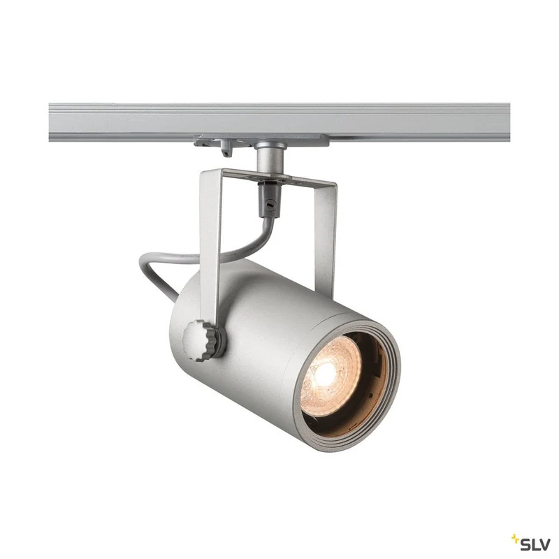 SLV EURO SPOT GU10, silbergrau, max. 25W, inkl. 1P.-Adapter