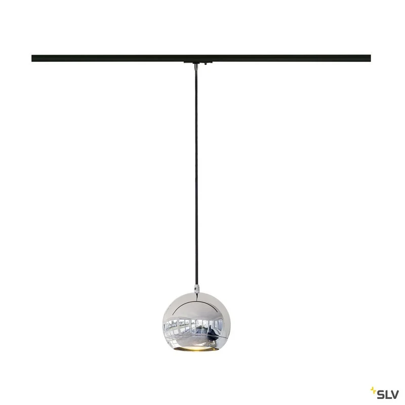 SLV LIGHT EYE Pendelleuchte, chrom, GU10, max. 75W, inkl. 1P.-Adapter