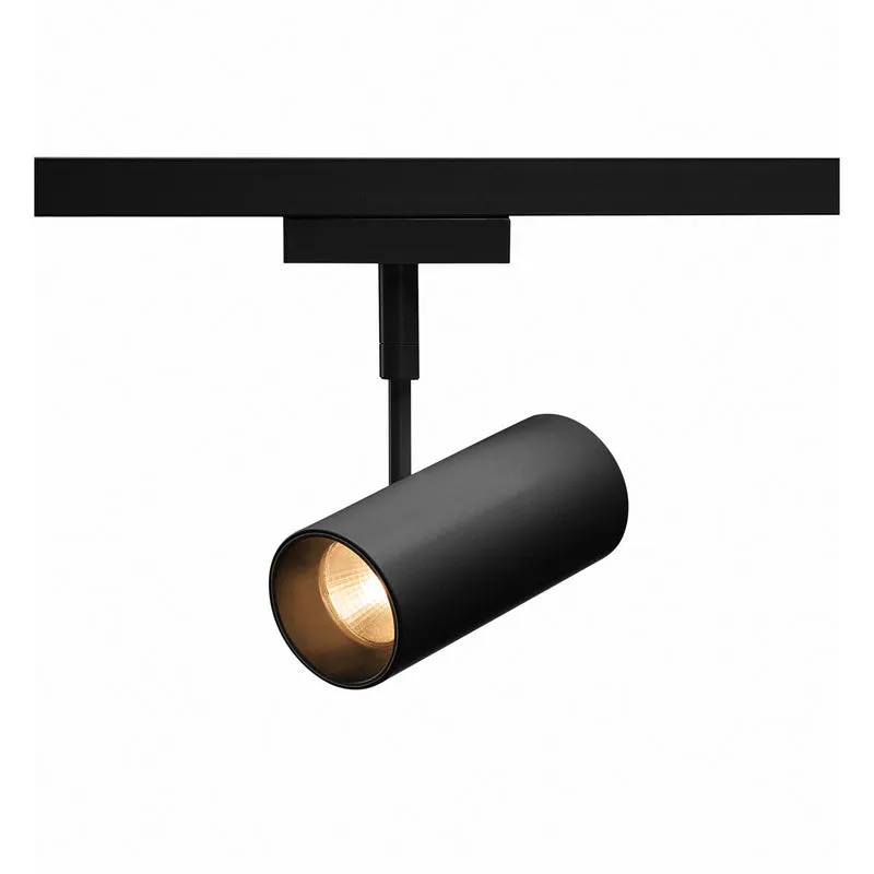 SLV REVILO, Strahler für SLV D-TRACK Hochvolt-Stromschiene 2Phasen, LED, 3000K, schwarz, 36°, inkl. 2 Phasen-Adapter