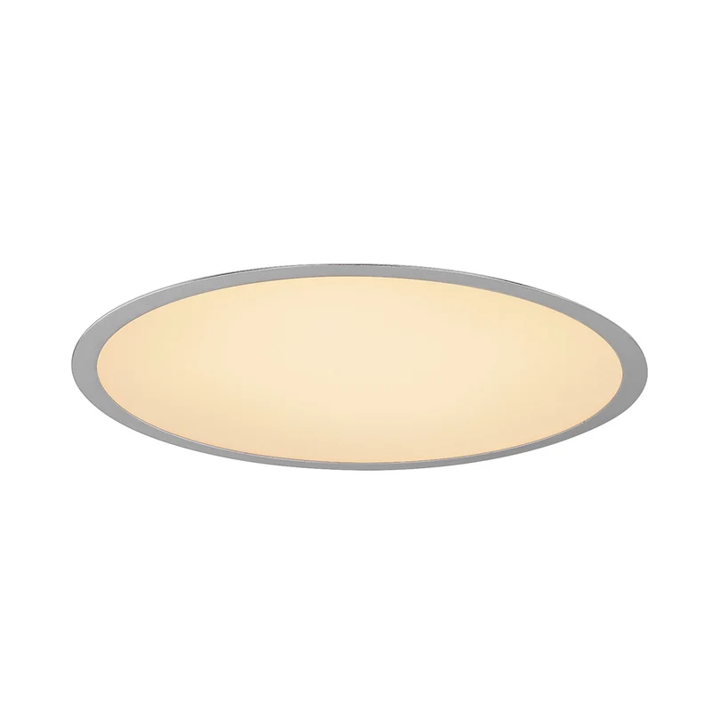 SLV MEDO 40 LED Einbauleuchte, mit Rahmen, silbergrau