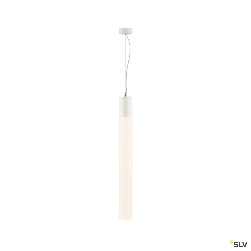 SLV LIGHT PIPE, Pendelleuchte, LED, 2700K, weiß, Ø/L 10/90 cm, 254 cm Kabellänge