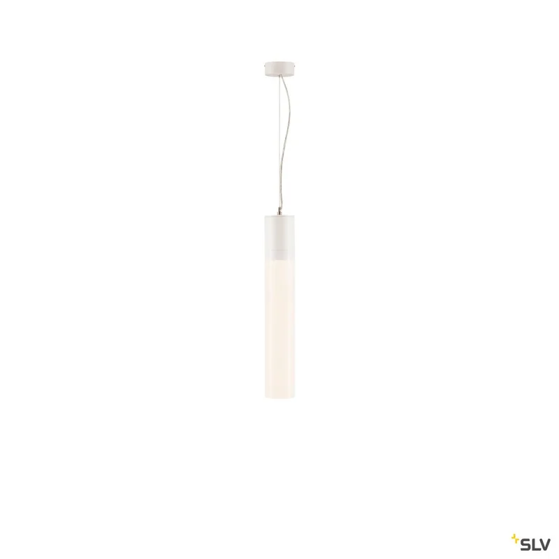 SLV LIGHT PIPE, Pendelleuchte, LED, 2700K, weiß, Ø/L 10/60 cm, 254 cm Kabellänge