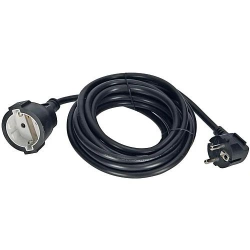 EGB Schutzkontakt-Verläng. H05VV-F 3G1,5mm² 5m schwarz