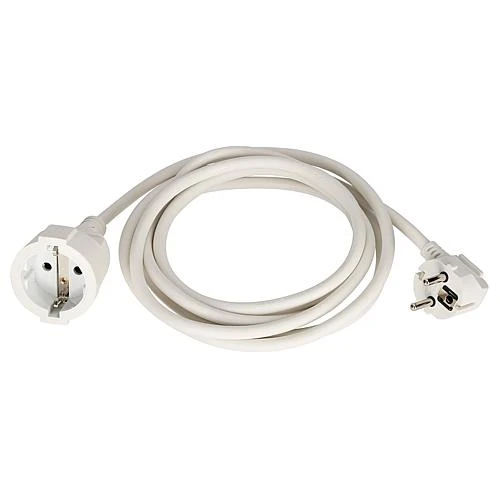 EGB Schutzkontakt-Verläng. H05VV-F 3G1,5mm² 3m reinweiß