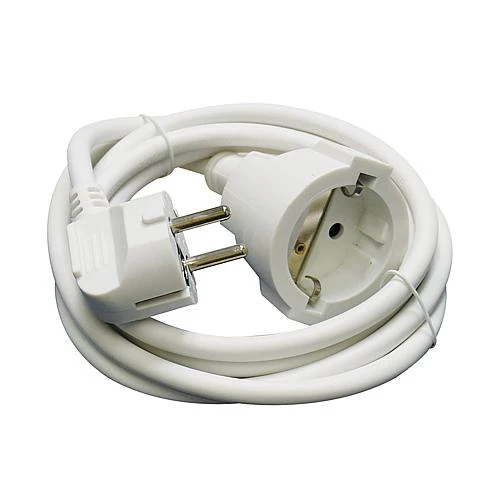EGB Schutzkontakt-Verläng. H05VV-F 3G1,5mm² 2m reinweiß
