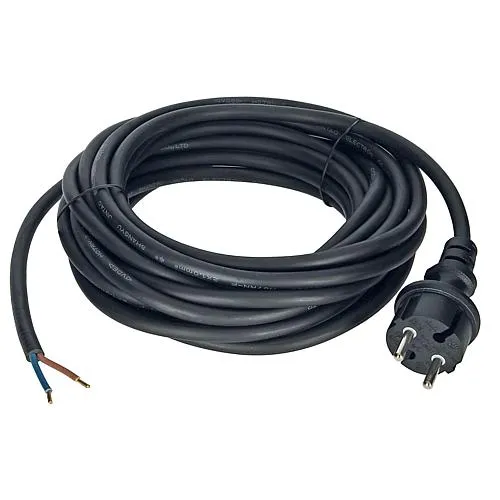 EGB Anschlussleitung H07RN-F 2x1mm² schwarz 7,5m