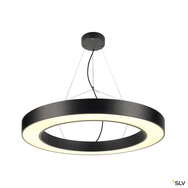 SLV MEDO PRO 90 RING Pendel- leuchte, schwarz, LED