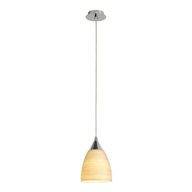 SLV ORION S Pendelleuchte, beige, E14, max. 40W, Glas