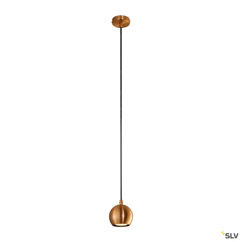 SLV LIGHT EYE BALL GU10 Pendel- leuchte, kupferfarben, max. 5W