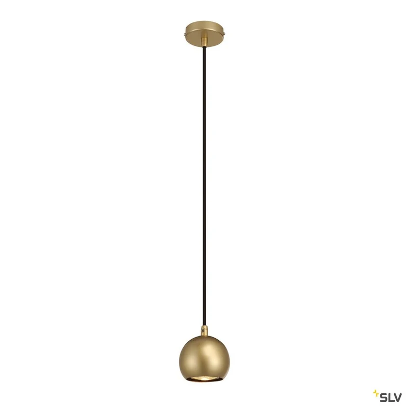 SLV LIGHT EYE BALL GU10 Pendel- leuchte, messing, max. 5W