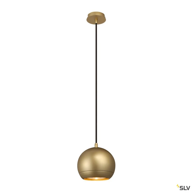 SLV LIGHT EYE Pendelleuchte, messing, GU10, max. 75W