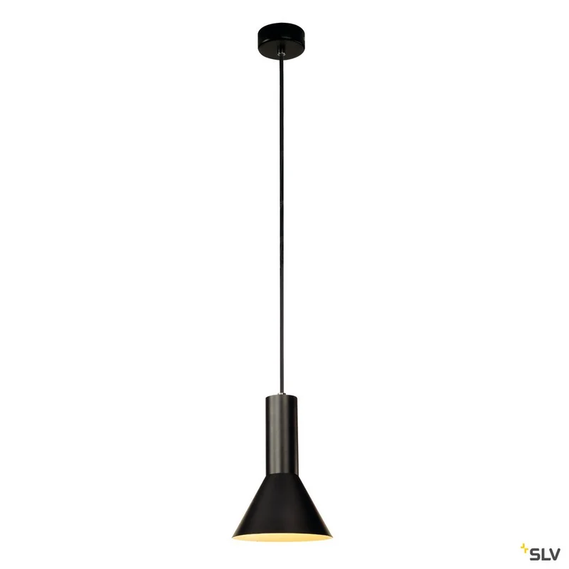 SLV PHELIA Pendelleuchte, schwarz, D175/H255, E27, max. 23W